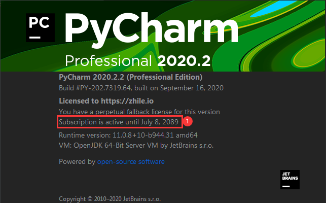 PyCharm最新激活码PyCharm2020.2.2有效